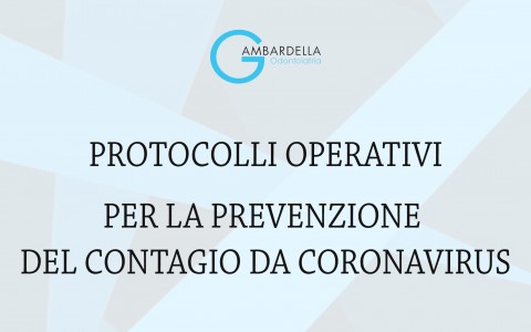 Ecco le disposizioni attuate in studio per la prevenzione del contagio da Coronavirus